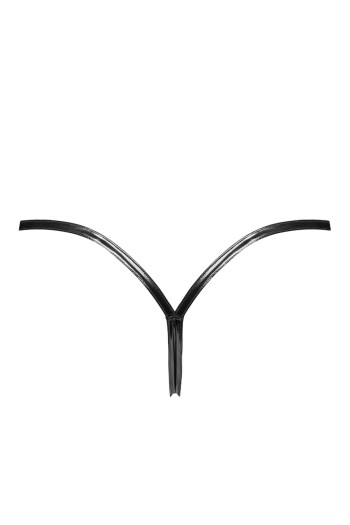 P014 Dominae PVC panty with silver clasp - XS