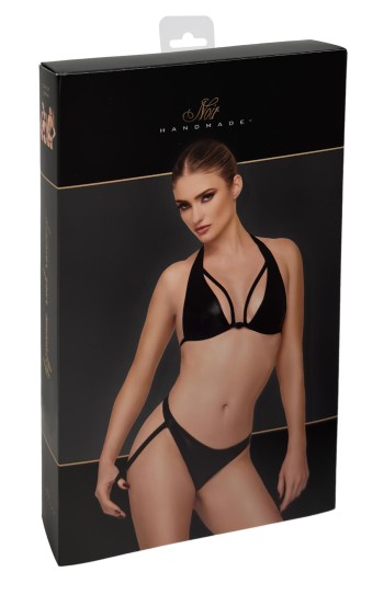 F391  Bralette black - XL