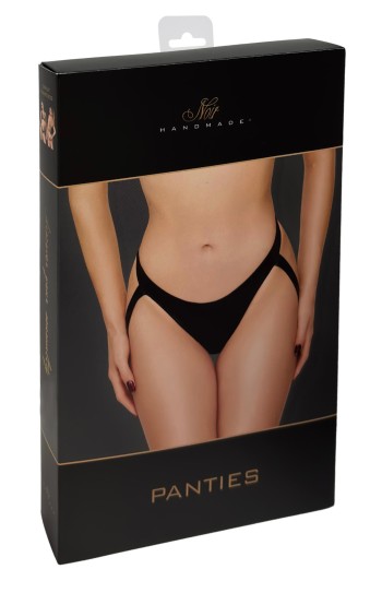 F393  Strappy Panties black - 2XL