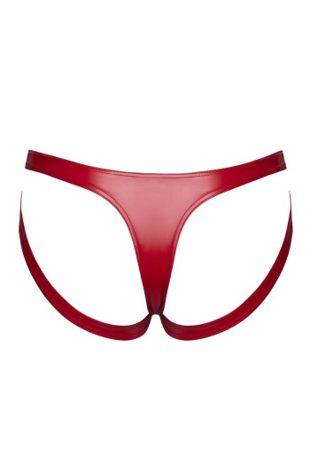 F394  Strappy Panties red - 2XL