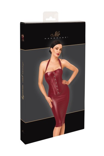 F396 Dark Romance Corset Midi Dress - XS