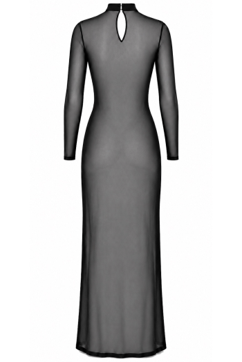 F410 Do Not Disturb Lace-Up Maxi Dress - M