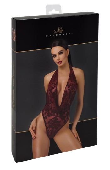 F386 Kink Royal cascade bodysuit red - 2XL