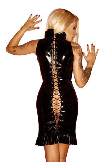 schwarzes PVC-Kleid F065 5XL von Noir Handmade