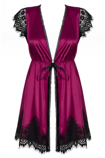861-PEI-5 Peignoir fuchsia - S/M