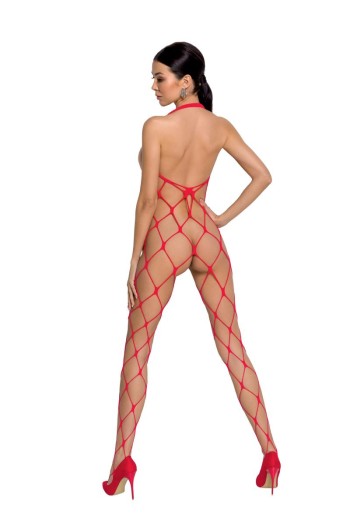 roter ouvert Bodystocking BS091 - S/L