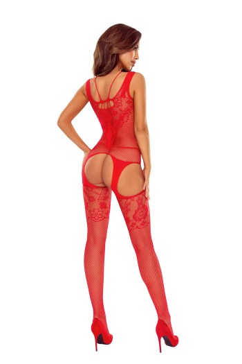 red ouvert Bodystocking BS121 - S/L