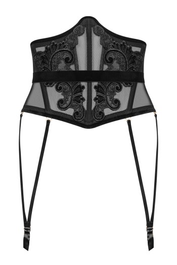 2018 Women Tulle Waspie with embroidery, suspenders and belt - 42