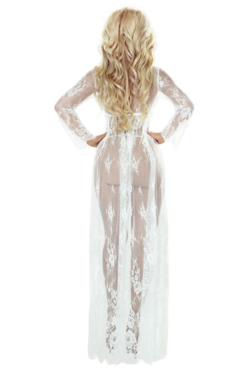 langes weißes Kleid So Elegant PR7045 - L/XL