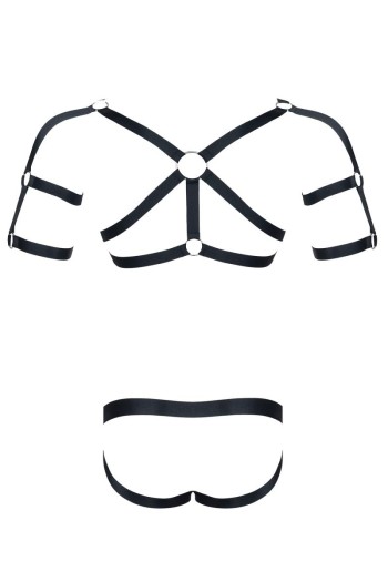 Harness SET010 schwarz - XXL/XXXL