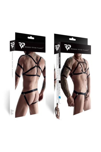 Harness SET010 schwarz - XXL/XXXL