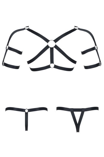 Harness SET011 schwarz - XXL/XXXL