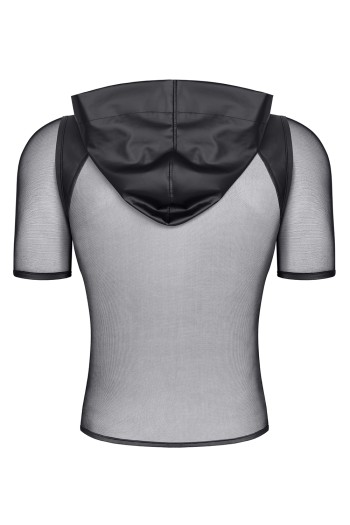 Herren Kaputzen T-Shirt RMIvo001 schwarz - S