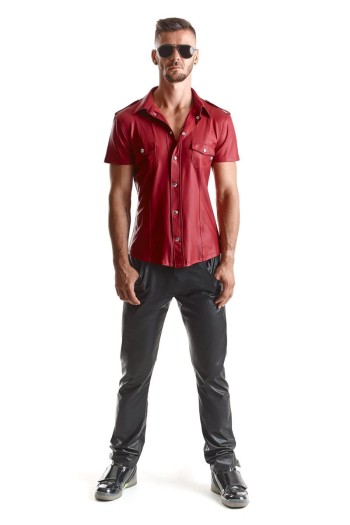 Herren Hemd RMCarlo001 rot - L