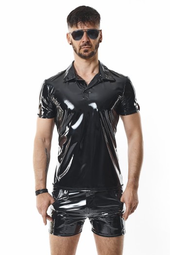 Polo PVC Shirt RMRodolfoPVC black - 2XL