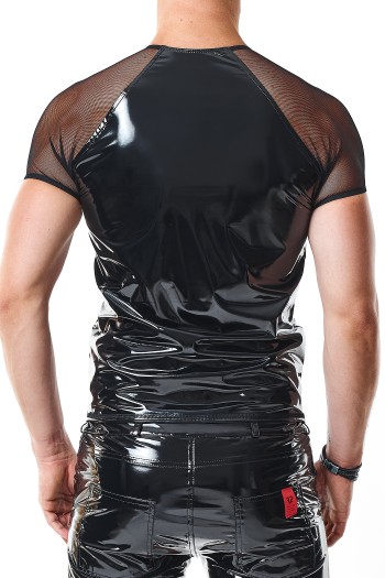 scharzes Lack Herren T-Shirt RMSanti - S