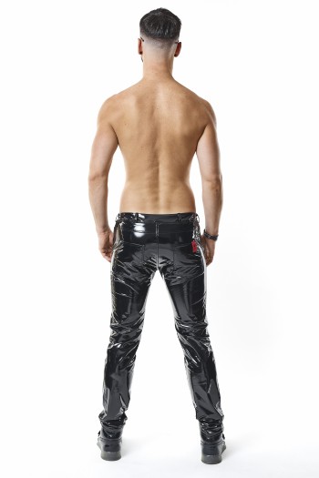 schwarze Lack Herren Hose RMPiero - S