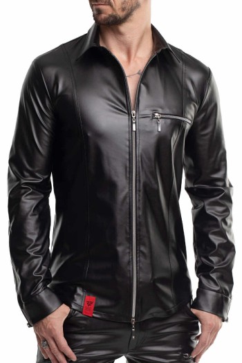 langarm Herren Shirt RMPasquale001 schwarz - XL