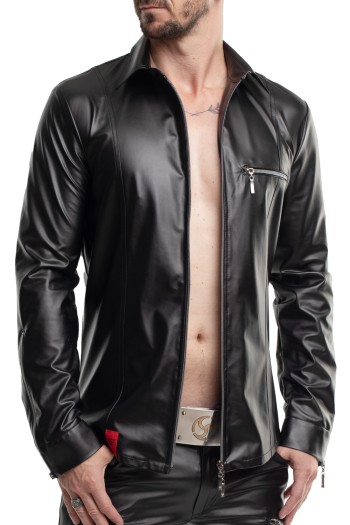 langarm Herren Shirt RMPasquale001 schwarz - XL