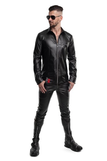 langarm Herren Shirt RMPasquale001 schwarz - XL