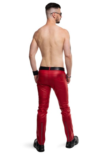 lange Herren Hose RMTommaso002 rot - M