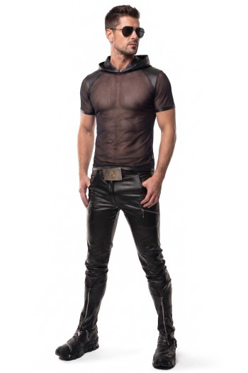 Herren Kapuzen T-Shirt ADGuido001 schwarz - S