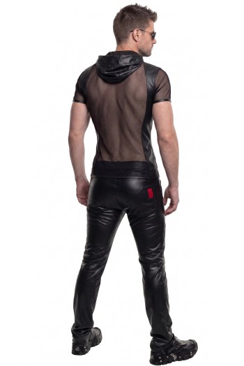 Herren Kapuzen T-Shirt ADGuido001 schwarz - S