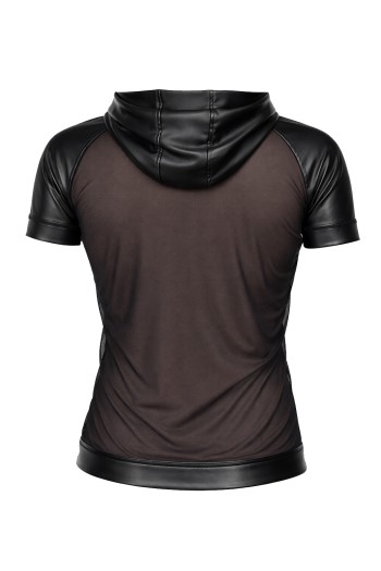 Herren Kapuzen T-Shirt ADMagnus001 schwarz - S