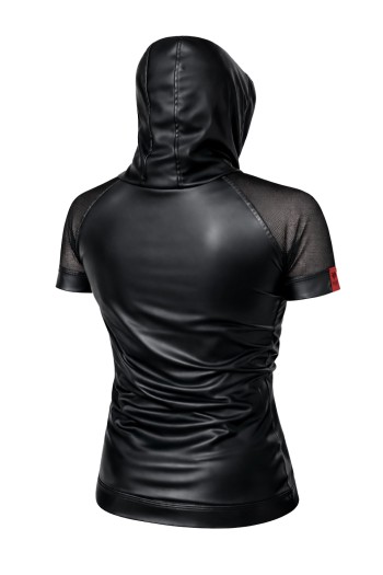 Herren Kapuzen T-Shirt ADSolar001 schwarz - S