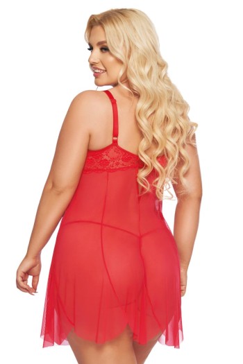 rotes Chemise 1895 - 3XL