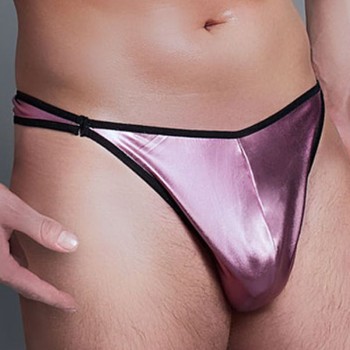 pinker String Tanga MC/9027 Speed XXL/XXXL aus Wetlook Material von Andalea Dessous