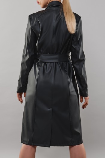 schwarzer Mantel TDSelina001 - XL