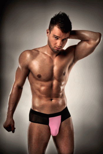 Jock Pants nero-rosa 2XL/3XL - PASSION 007