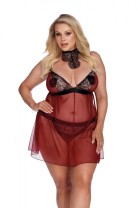 red/black Chemise AA052928 - 5XL/6XL