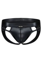 black wetlook jockstrap BL4CK02 - XL