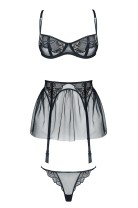 schwarz/goldenes Set Catherine - XL