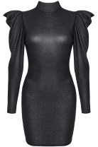schwarzes Minikleid CADR005 - XL