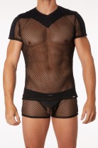 black T-Shirt LM21-81 L by Look Me