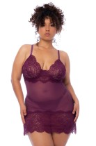 wine red Nighty - MAL7554XWINE - 3XL/4XL