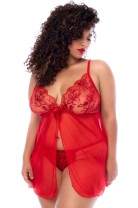 red Babydoll - MAL7559XRED - 3XL/4XL