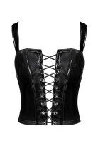 F379 Dominae Lack Corset Top - XL