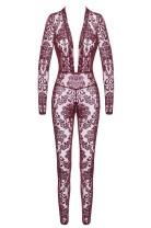 F382 Kink Royal Catsuit red - XS