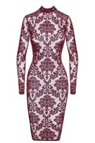 F384 Kink Royal midi dress red - XS