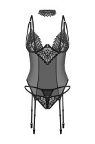 Strapshemd Set Donarella schwarz - XS/S