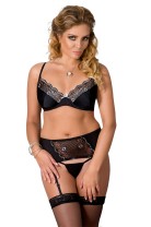 schwarzes Set Edith 4XL/5XL von Passion