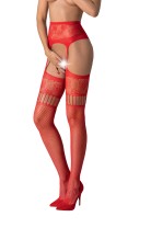 open tights S030 red - S/M