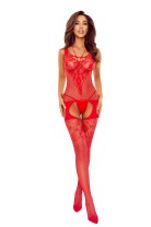 roter ouvert Bodystocking BS121 - S/L