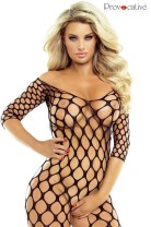 black bodystocking ouvert PR1509 - XL/3XL black bodystocking ouvert PR1509 - XL/3XL
