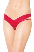 red Thong ouvert 2438 - S/M red Thong ouvert 2438 - S/M
