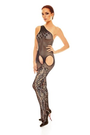 schwarzes Bodystocking AA052119 von Anais Apparel Luxury Lingerie